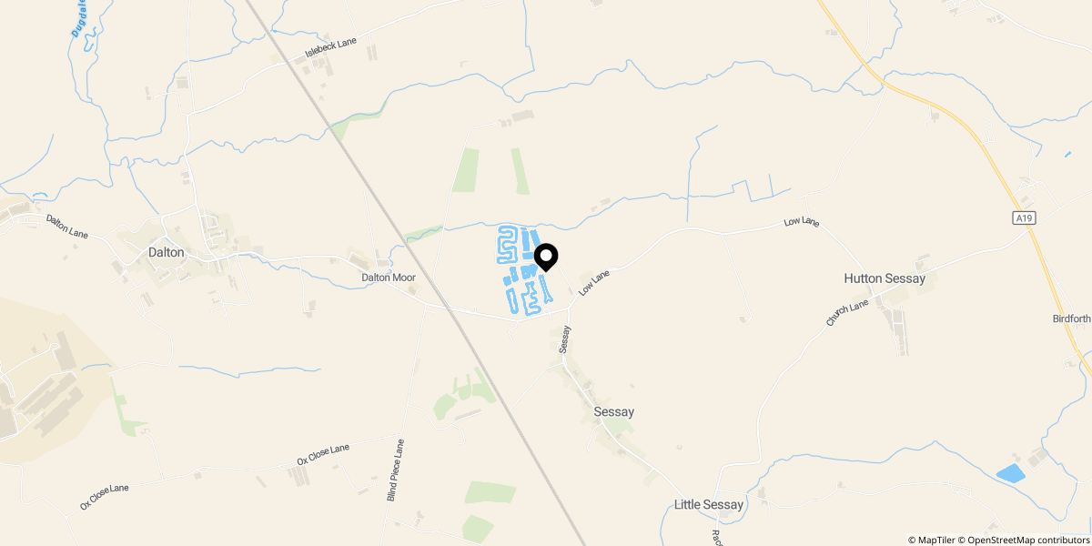 Approximate location of Station Road, Sessay, Thirsk, YO7 3BJ